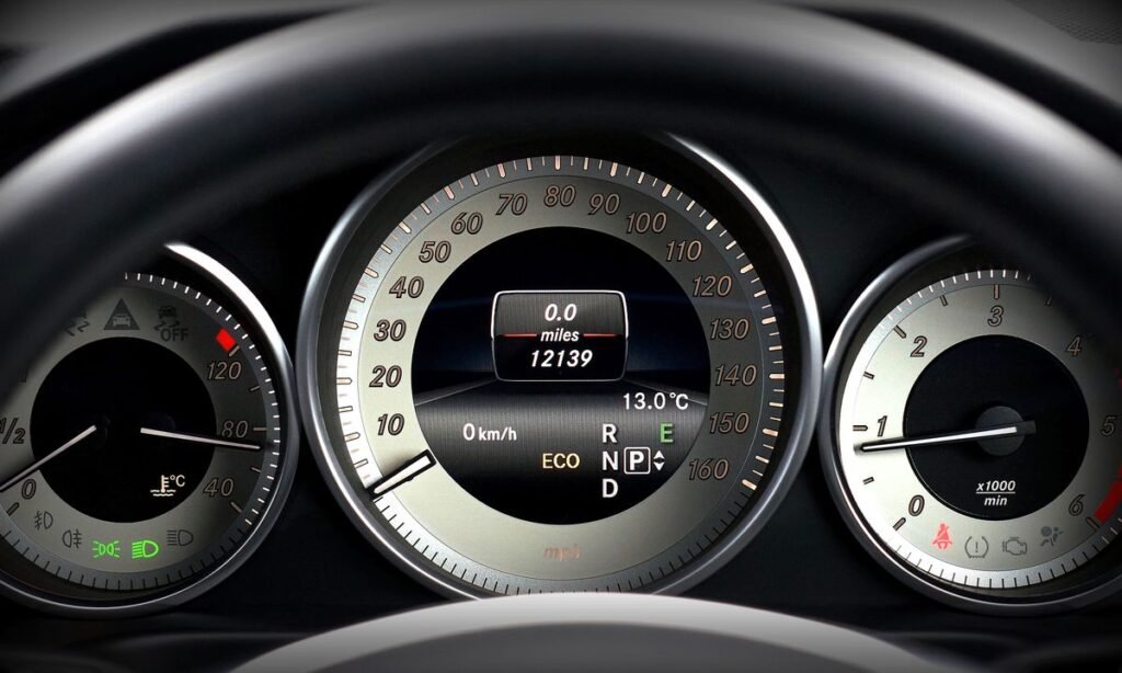 Modern car dashboard with driver assistance systems in Pittsburgh, PA